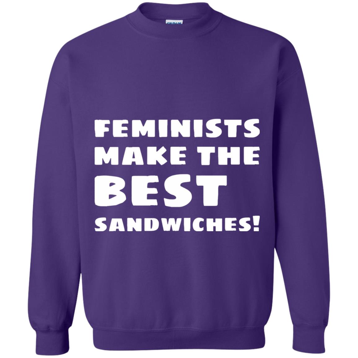Feminists Make The Best Sandwiches Conversation T-shirt Purple