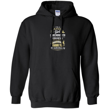 April Birthday Shirt Im A April Girl I Was Born With My Heart Black