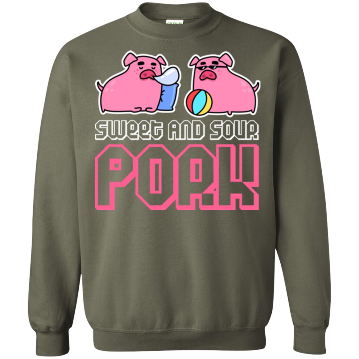 Food Lover T-shirt Sweet And Sour Pork Military Green