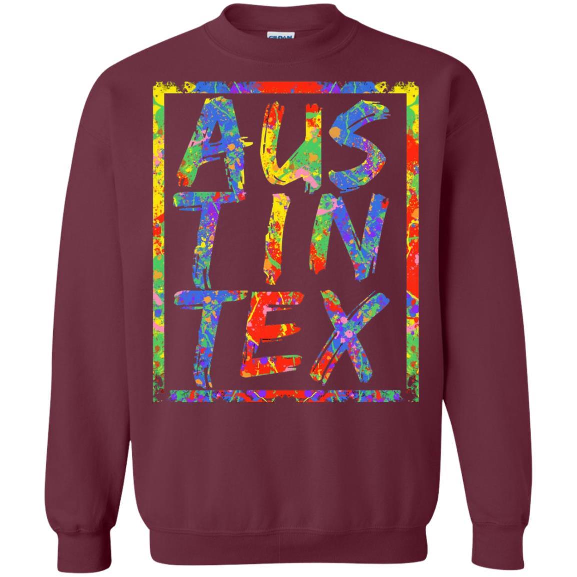 Austin Texas T-shirt Maroon