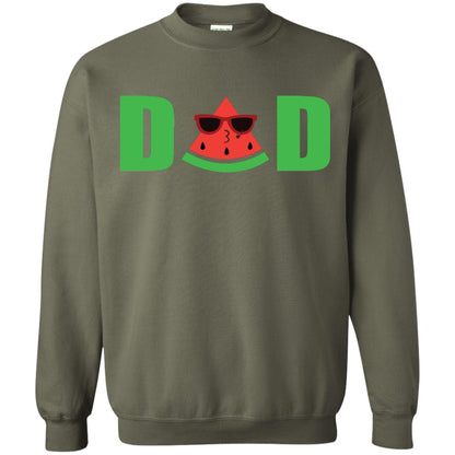 Dad Watermelon Funny Summer Melon Fruit Shirt For Daddy Military Green