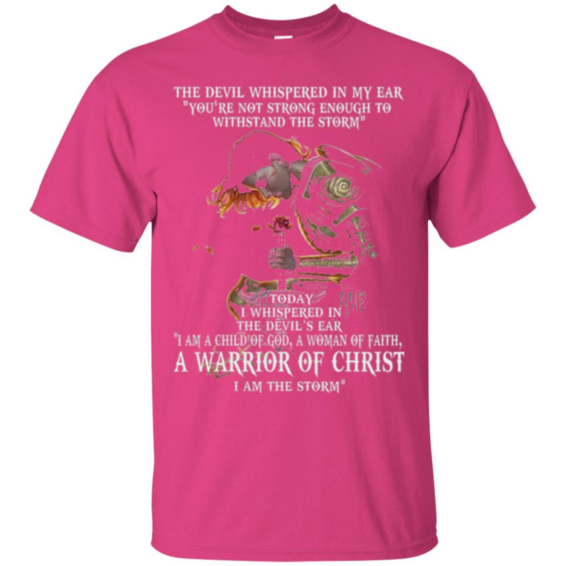 Warrior T-shirt I Am A Child Of God A Woman Of Faith T-shirt Heliconia