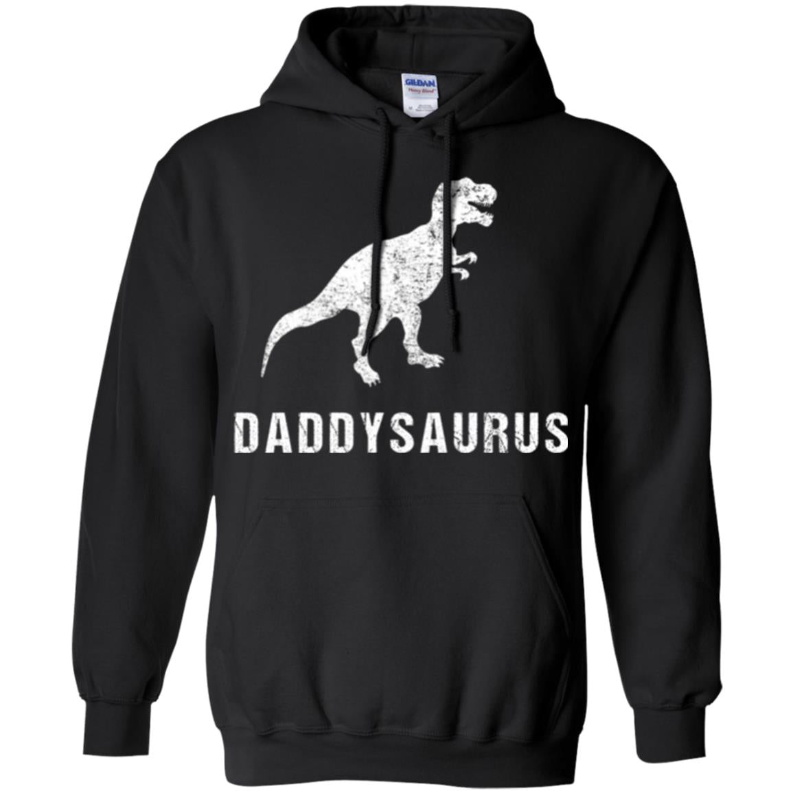 Dad T-shirt Daddysaurus Black