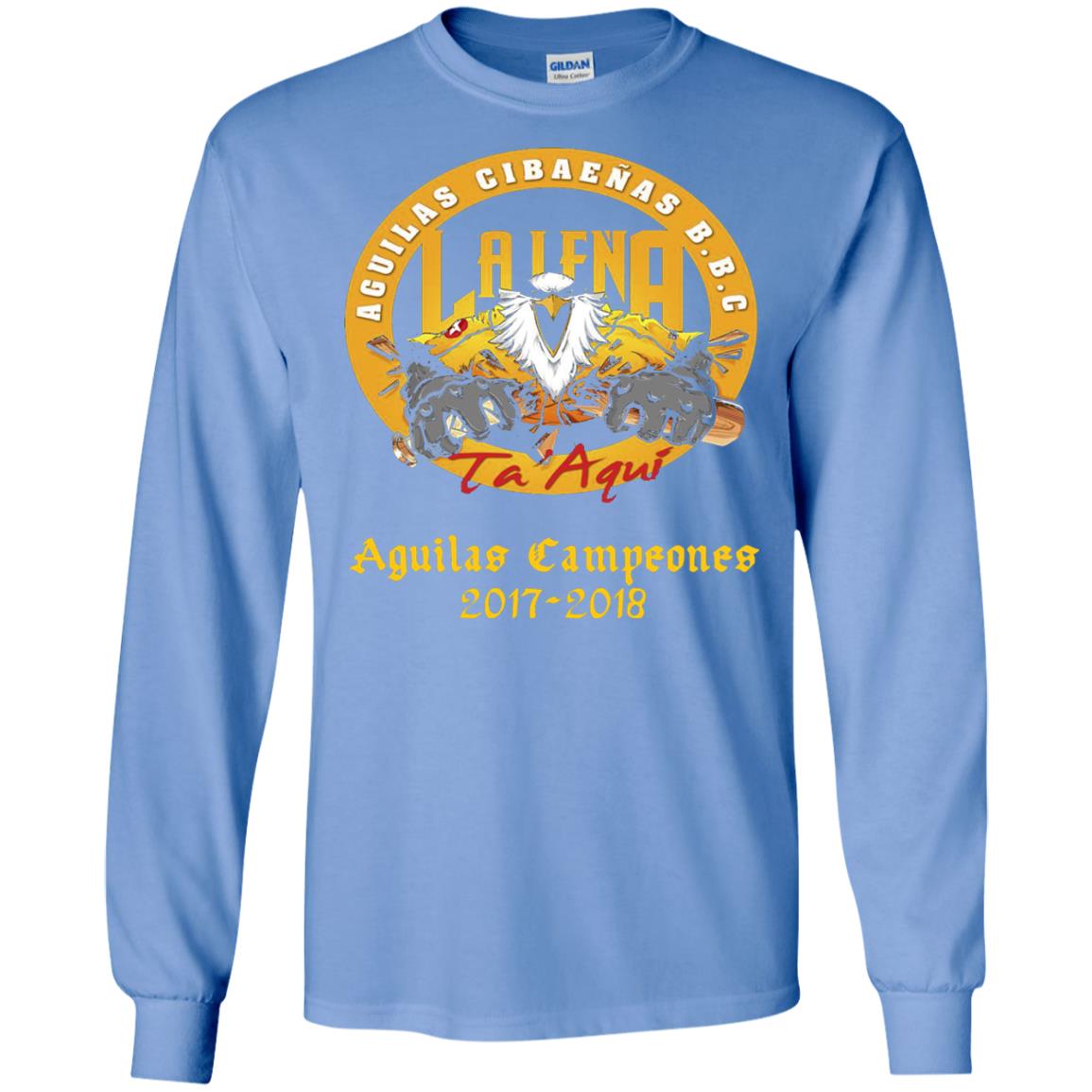 Baseball Lover T-shirt Aguilas Cibaenas Campeones 2017-2018 Carolina Blue