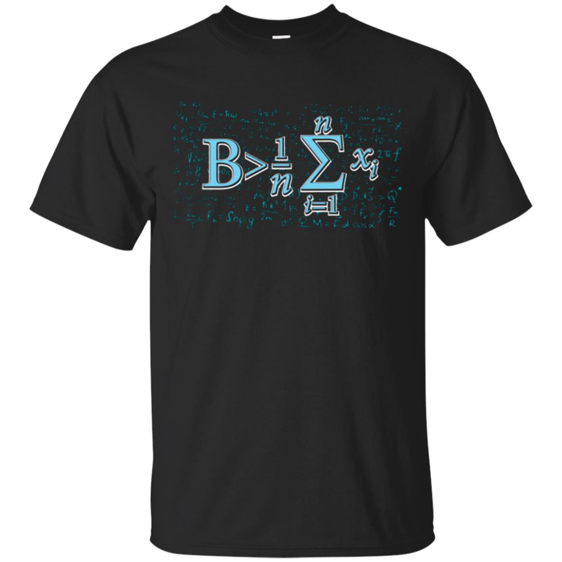 Math Lover T-shirt Be Greater Than Average Black
