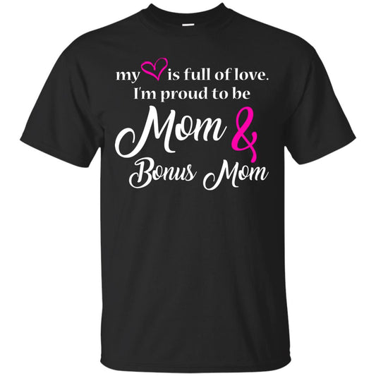 Mommy T-shirt My Heart Is Full Of Love Black