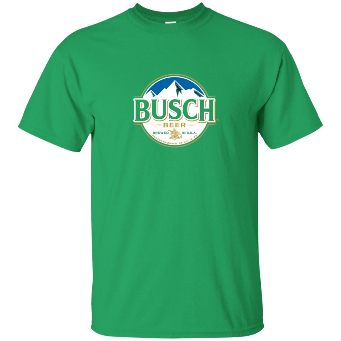 Beer Lovers T-shirt Busch Beer Irish Green