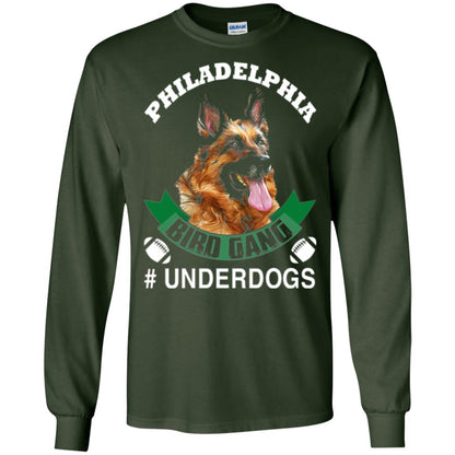 Football Lover T-shirt Philadelphia Bird Gang Underdogs 2018 Forest Green