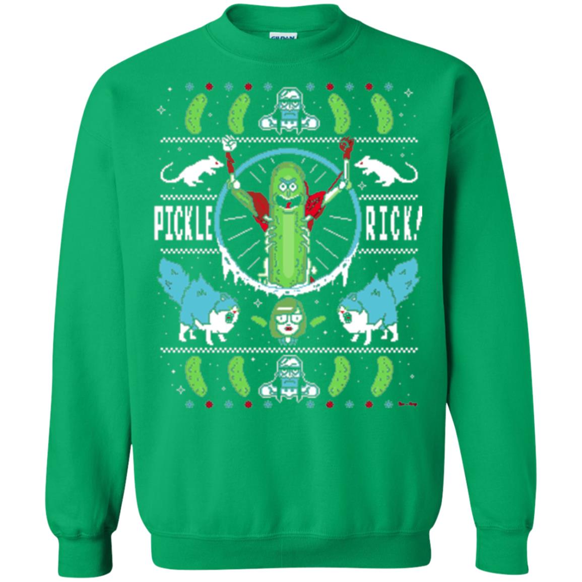Rick And Morty T-shirt Festive Pickle Rick Irish Green