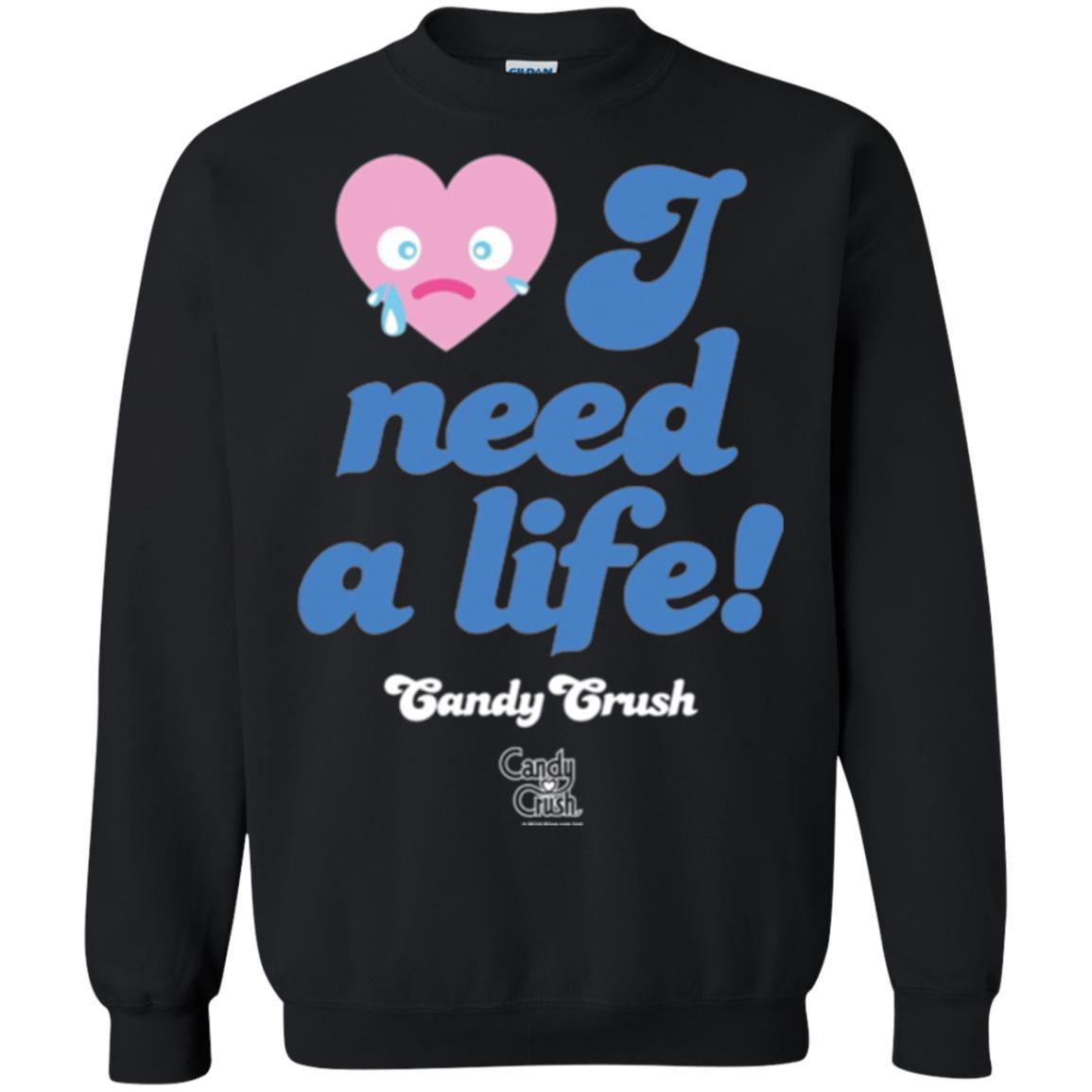 Gamer T-shirt I Need A Life T-shirt Black