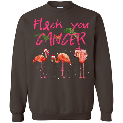 Flock You Cancer Breast Cancer Awareness Gift Shirt Dark Chocolate