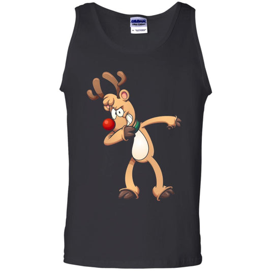 Christmas T-shirt Dabbing Reindeer Black