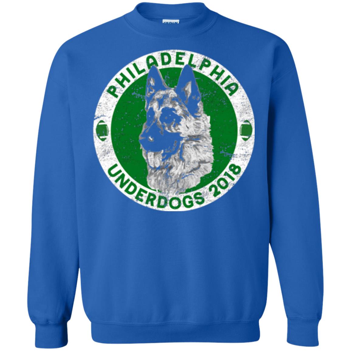 Dog Lover T-shirt Philadelphia Underdogs 2018 Distressed Royal