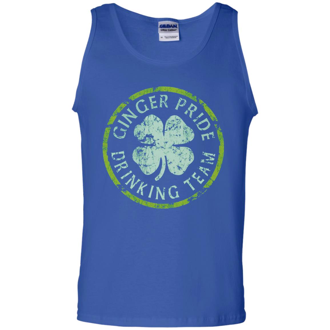 Funny Ginger Pride Drinking Team Irish T-shirt Royal