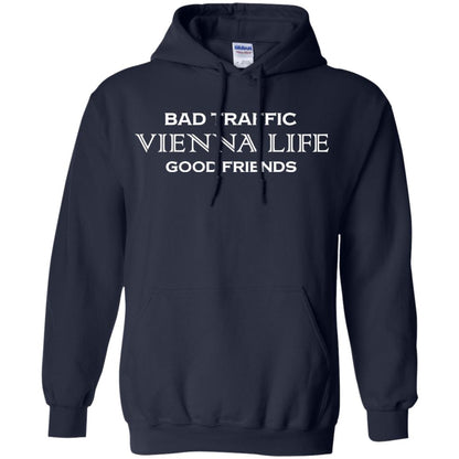 Bad Traffic Vienna Life Good Friends Shirt Navy