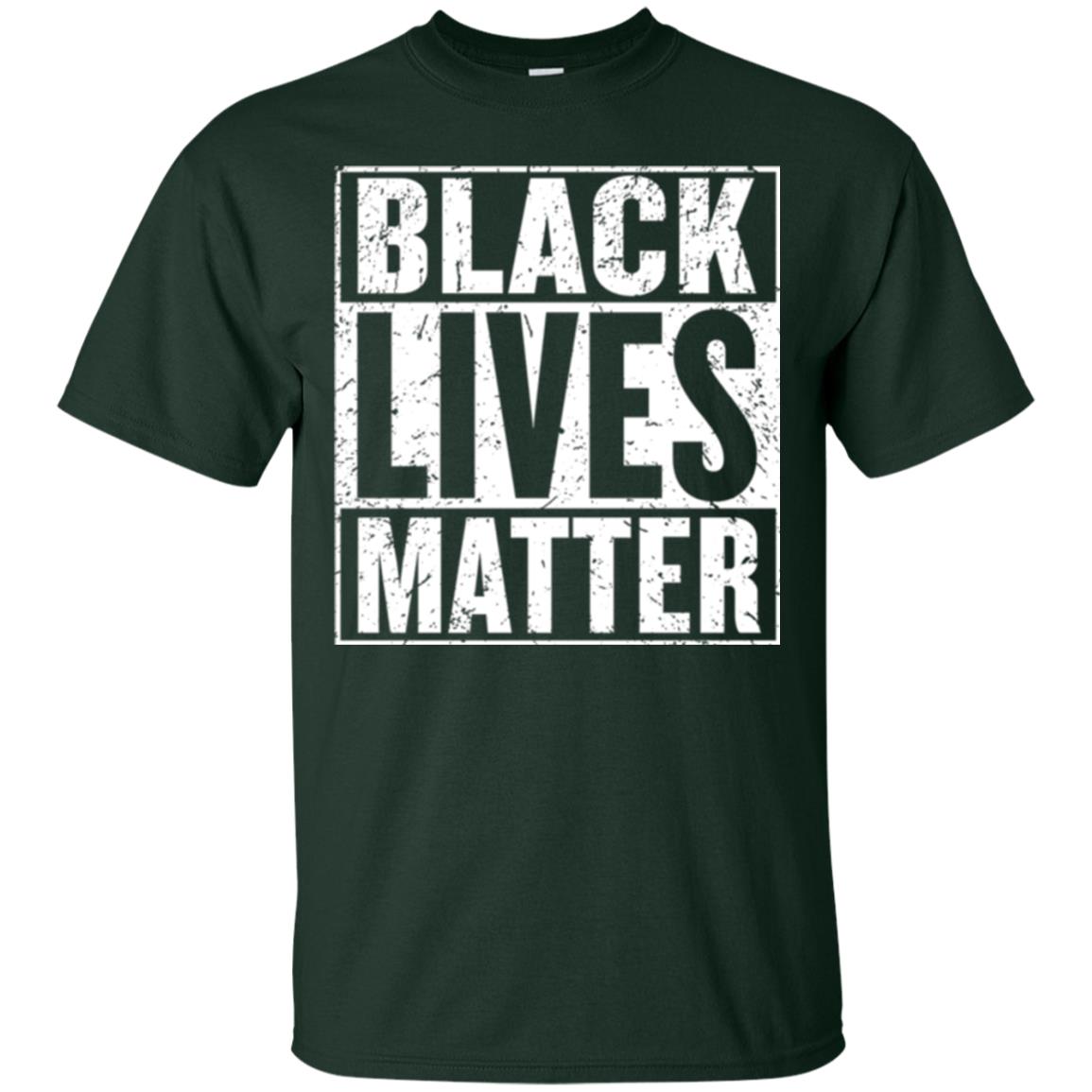 Black Pride African American Gift T-shirt Black Lives Matter Forest Green