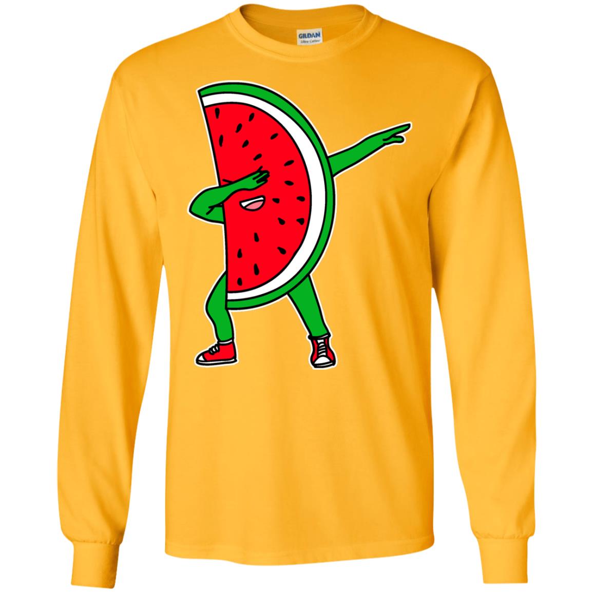 Dabbing Watermelon Shirt Gold