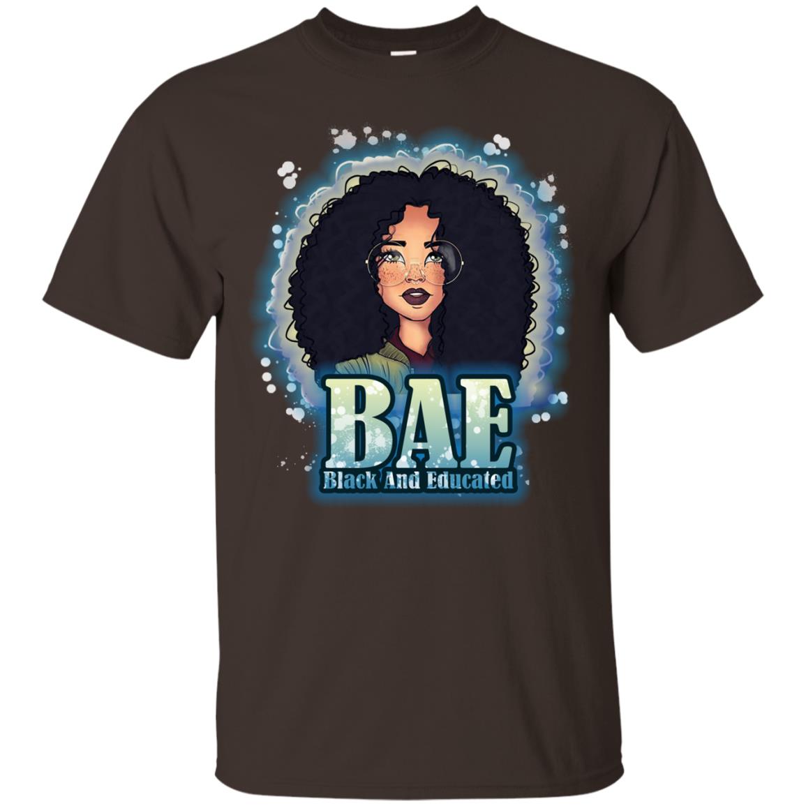 Bae Shirt Black And Educated Dark Chocolate