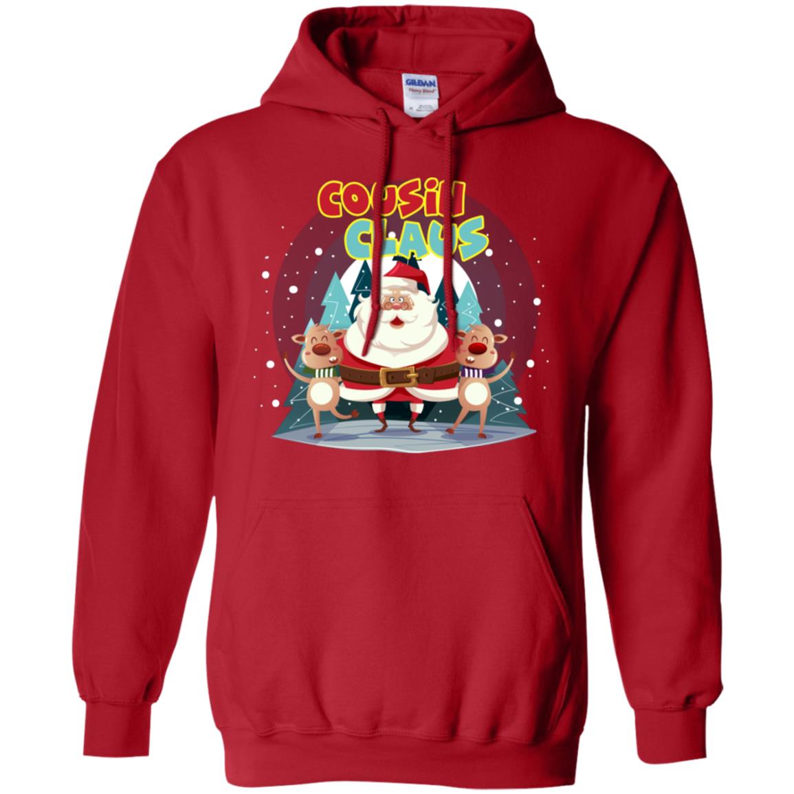 Cousin Claus Matching Family X-mas Gift Shirt Red