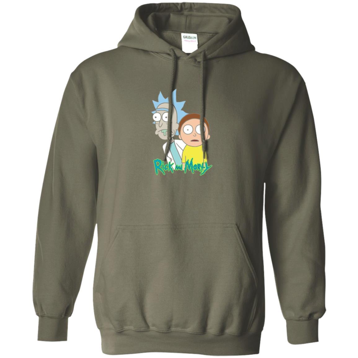 Film T-shirt Rick And Morty Stunned Military Green