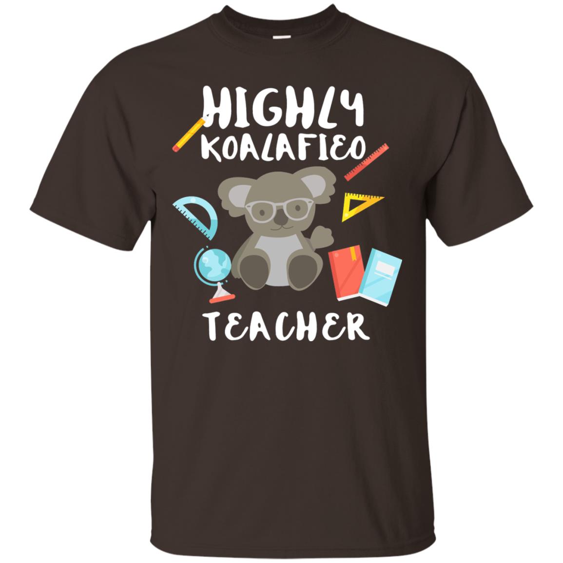 Highly Qualified Punny Teacher T-shirt Dark Chocolate