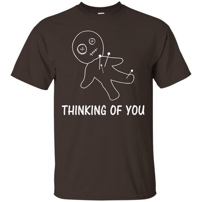 Thinking Of You Voodoo Doll T-shirt Dark Chocolate