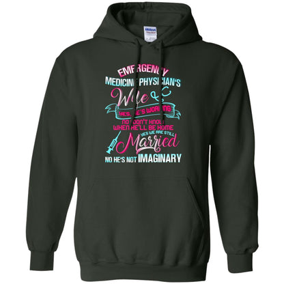 Emergency Medicine Physician's Wife Yes We Are Still Married Shirt Forest Green