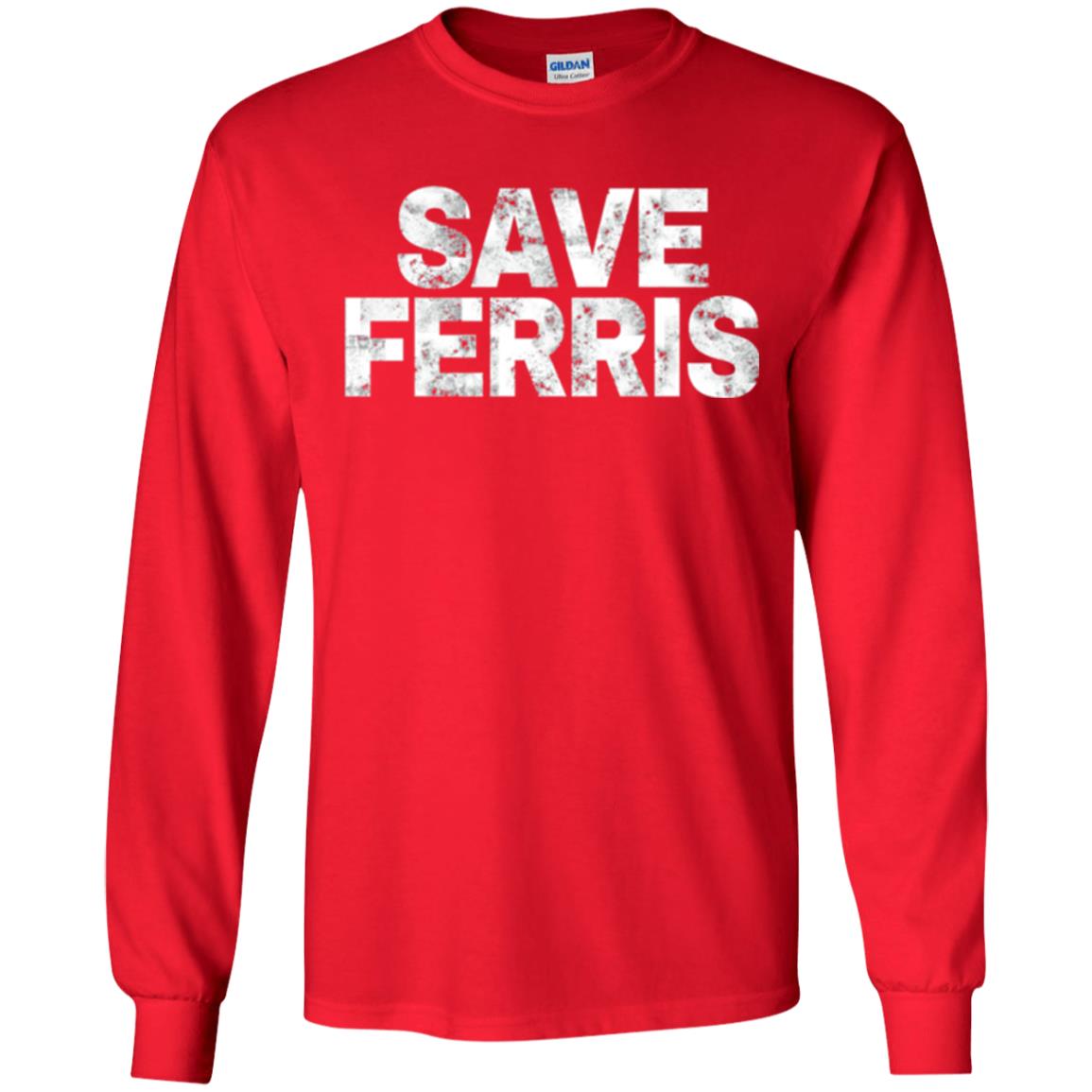 Movie T-shirt Save Ferris 80s Red