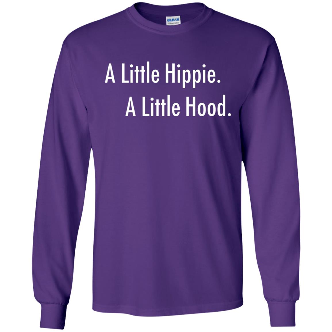 A Little Hippie A Little Hood Shirt Purple