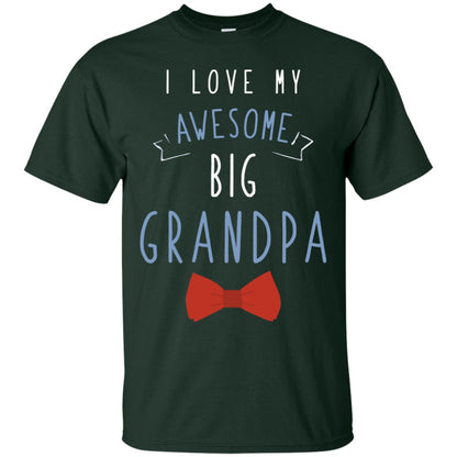 I Love My Awesome Big Grandpa Grandkid Grandson Granddaughter Shirt Forest
