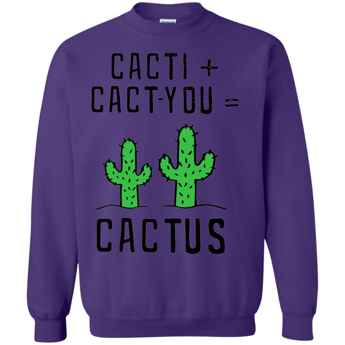 Funny Cactus Shirt Cact I Cact You Purple