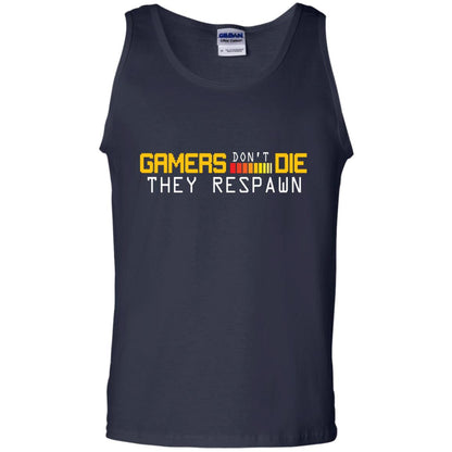 Gamers Don’t Die They Respawn Best T-shirt For Gamer Navy