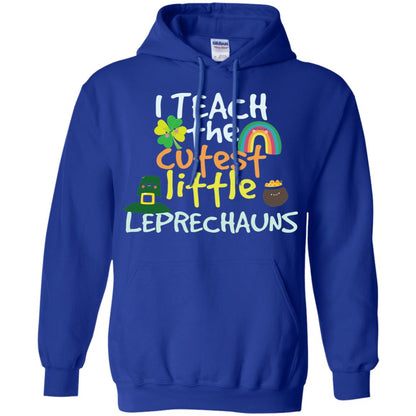 Cutest Little Leprechauns St. Patricks Day Teacher T-shirt Royal