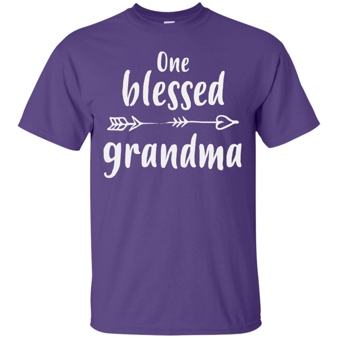 One Blessed Grandma Mothers Day Nana T-shirt Purple