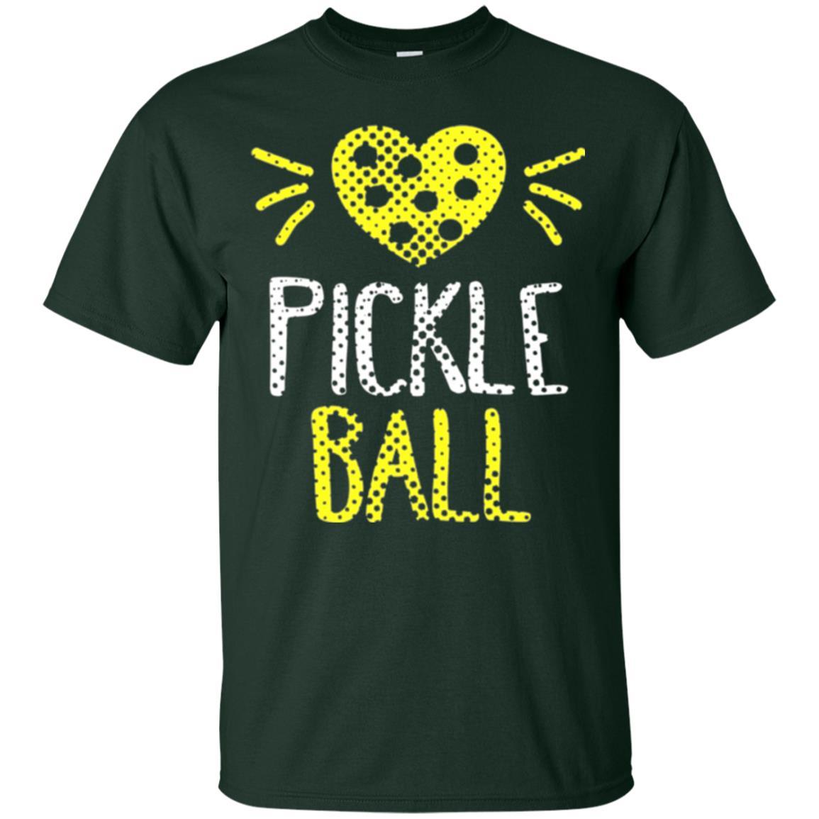 Pickleball Lover T-shirt Cute Retirement Forest Green