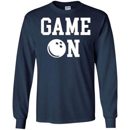 Bowler T-shirt Game On Bowling T-shirt Navy