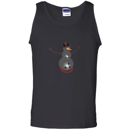 Christmas T-shirt Bowling Ball Snowman Black