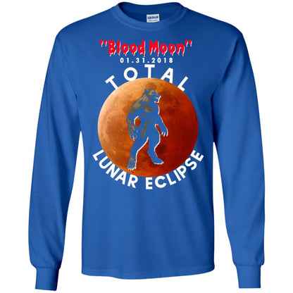 Best Total Lunar Eclipse Shirt 2018 - Blood Moon Werewolf T-shirt Royal