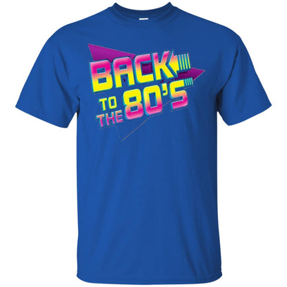 Back To The 80s Graphic Retro Novelty T-shirt Royal