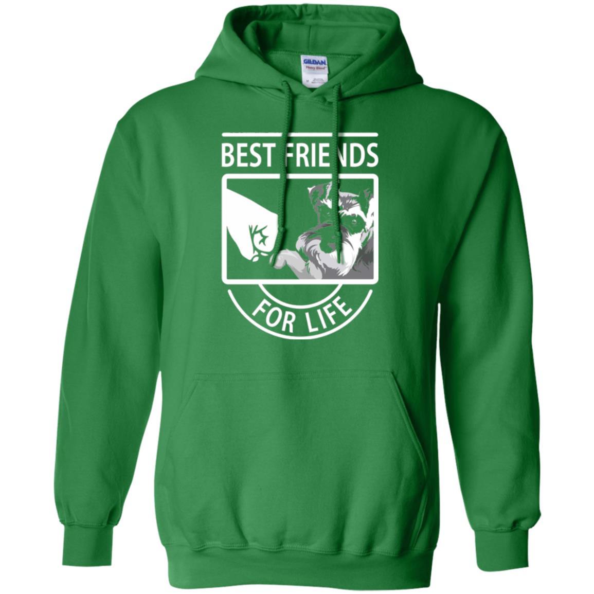 Schnauzer Lover T-shirt Best Friends For Life Irish Green