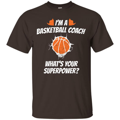 I_m Basketball Coach Funny Basketball Coach T-shirt Dark Chocolate
