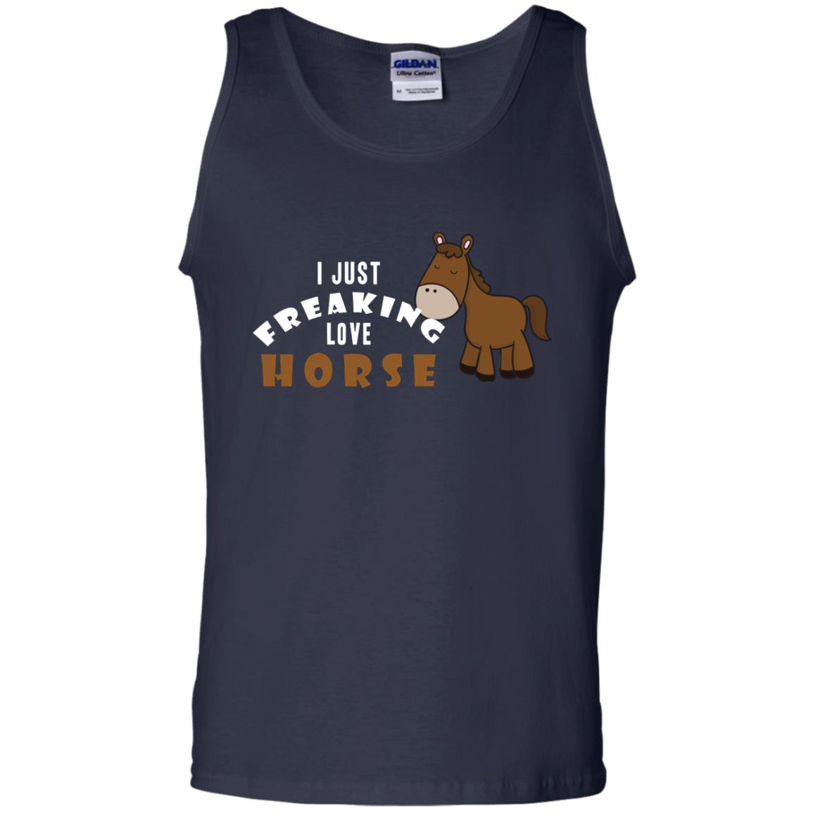 I Just Freaking Love Horse Shirt Navy
