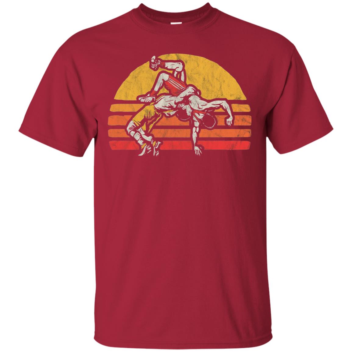 Vintage Wrestling Graphic Wrestler T-shirt Cardinal