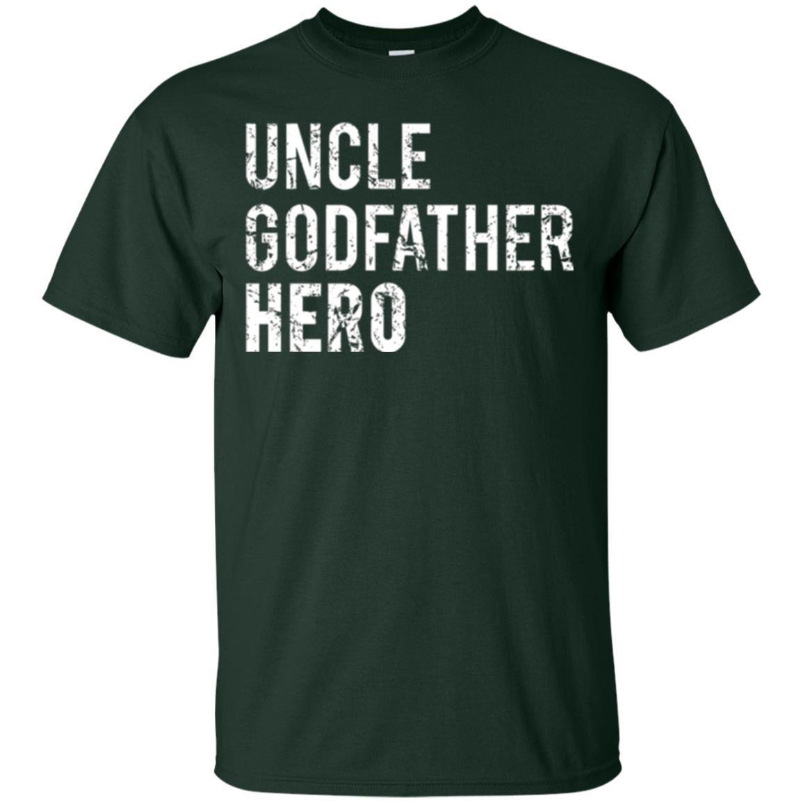 Family T-shirt Uncle Godfather Hero Forest Green
