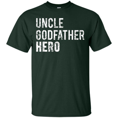Family T-shirt Uncle Godfather Hero Forest Green
