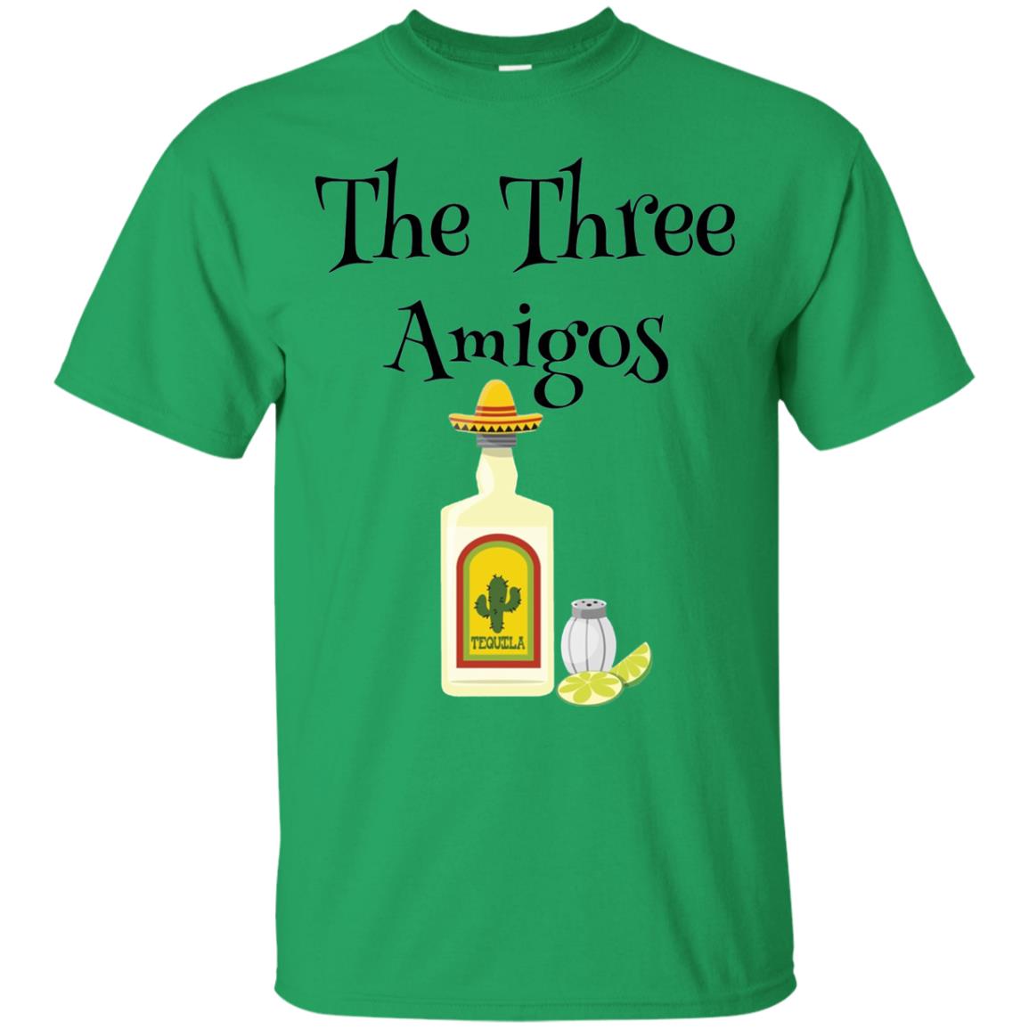 Cooking Lovers T-shirt The Three Amigos Tequila Salt Lime Irish Green