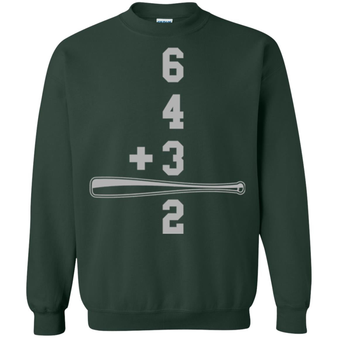 Baseball And Math Lovers T-shirt Forest Green