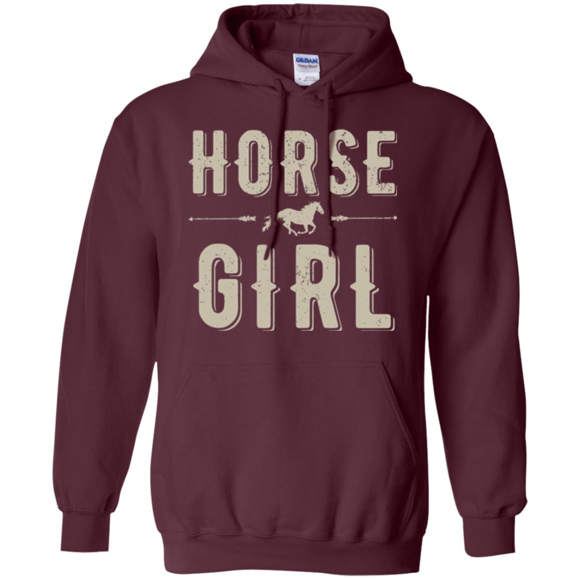 Horse Girl T-shirt Maroon