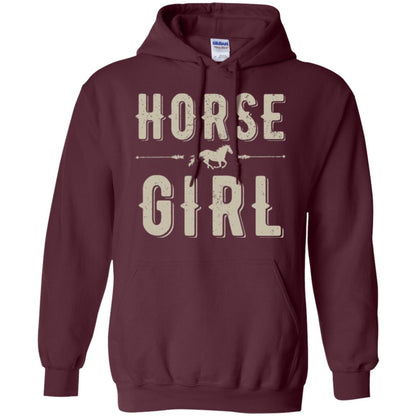 Horse Girl T-shirt Maroon