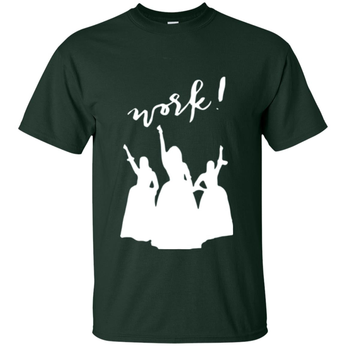 Schuyler Sisters T-shirt Work Forest Green